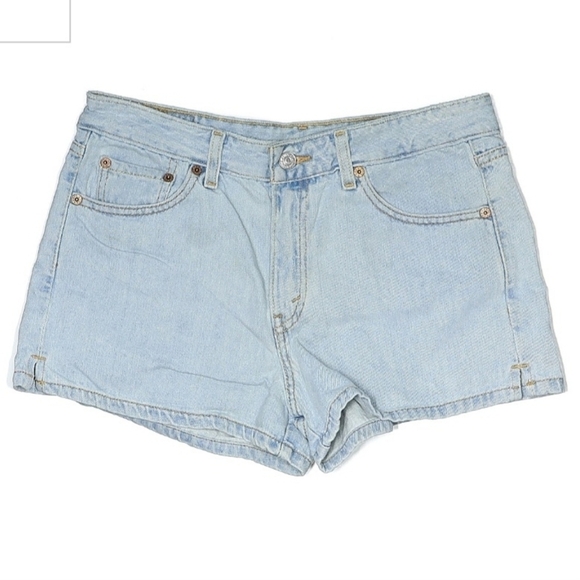 Levi's Light Wash 90's Booty Denim Jean Shorts 100% Cotton Juniors Size 11 EUC - Picture 1 of 4
